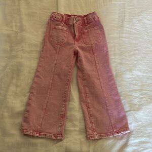 Pink Wide-Leg Jeans from Gap